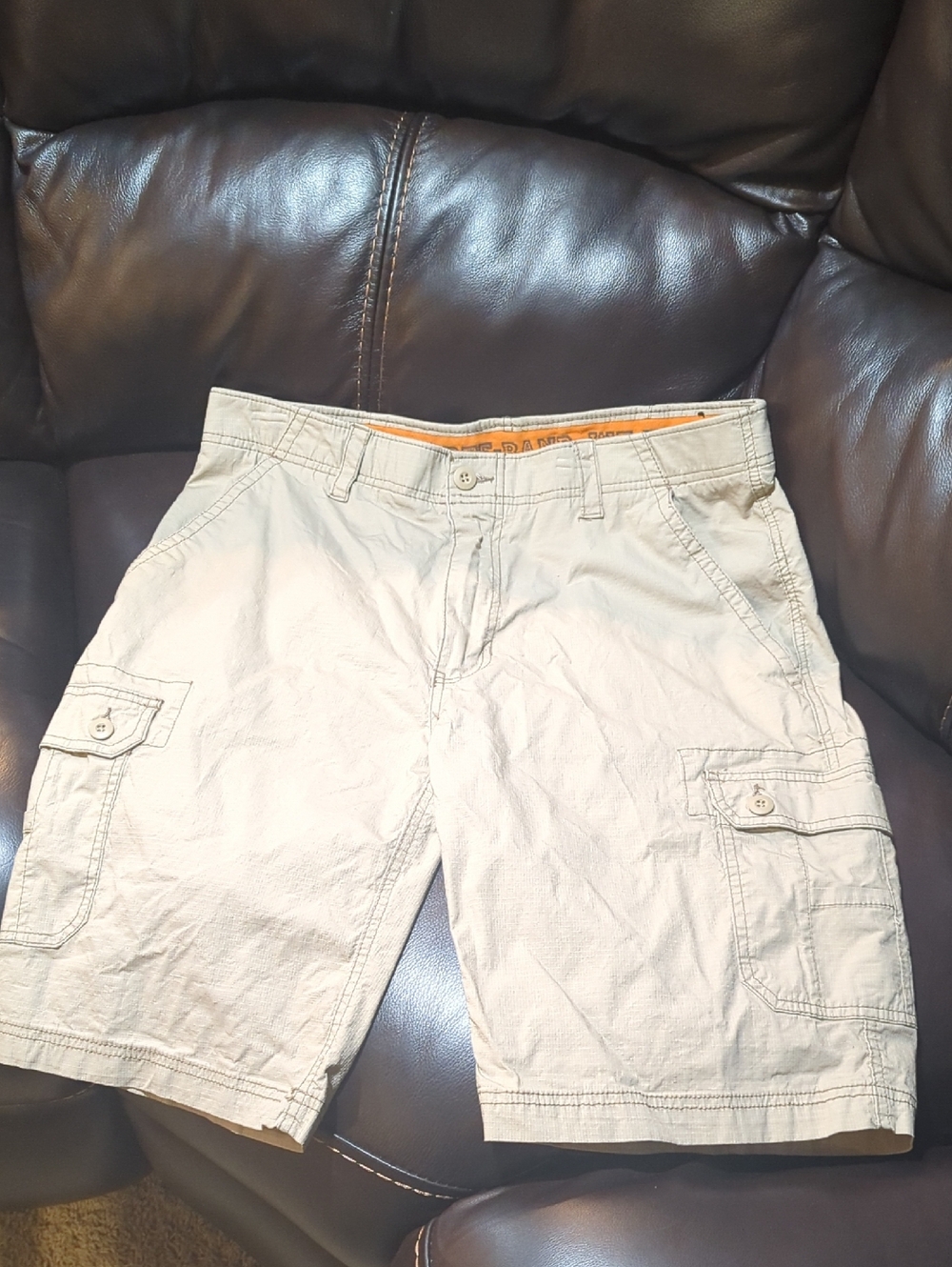 Men's 36 Union Bay Wear First Light Beige Cargo Shorts